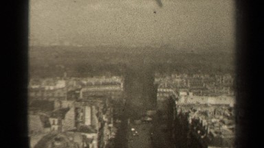 1947: panorama aerial view of city rooftops PARIS FRANCE
