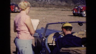 1952: girl checking SAN DIEGO
