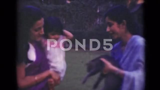 1947: Little Indian Girls Dancing in Traditional Dress