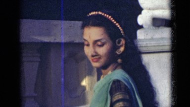 1947: the girl was looking and smiling INDIA