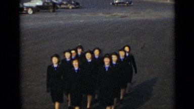 1947: women turning around and marching NEW YORK