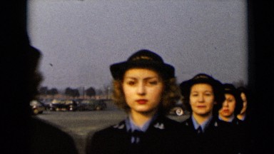 1947: the security women are walking in row NEW YORK