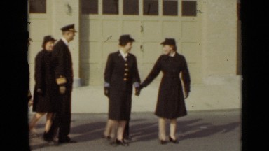 1947: the people were discussion and walking NEW YORK