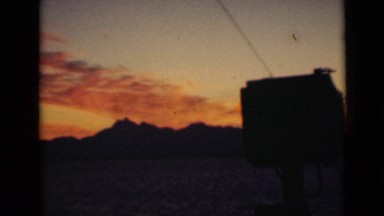 1947: beautiful sunset colors in sky PERSIAN GULF