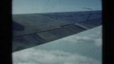 1946: the flight is flying very high in sky NEW YORK