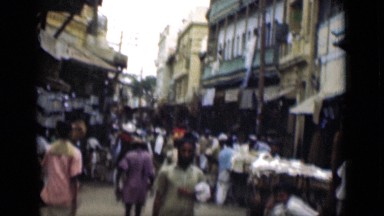 1946: the people were walking, sitting and standing in market SUEZ CANAL EGYPT