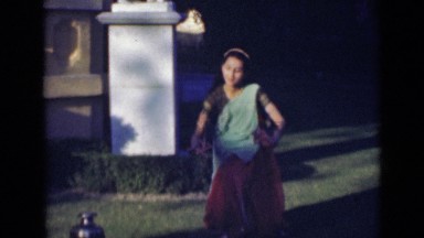 1947: an indian girl performing traditional indian dance INDIA
