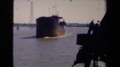 1946: nice view of ship moving NETHERLANDS