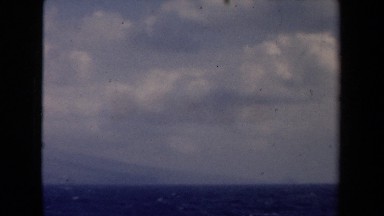 1946: camera panning from right to left of foggy sky. NETHERLANDS