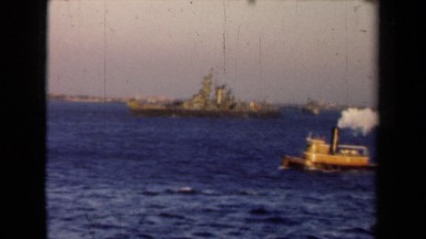 1946: the ship was moving in sea, ship contains smoke NETHERLANDS