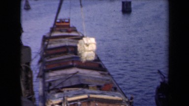 1946: by using crane,lifting objects from one ship to another ship NETHERLANDS