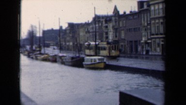 1946: rainy city road NETHERLANDS