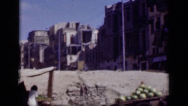 1946: middle east city with lot of vendors and pedestrians EGYPT