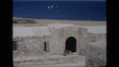 1946: the historical place on banks of beach in afternoon EGYPT