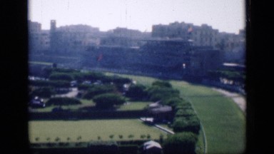 1946: the greeny place in city with plants, buildings EGYPT