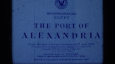 1946: Black and White Close-Up of Egypt Document Typing