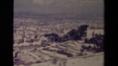 1945: view of ground from aeroplane, view of earth from sky