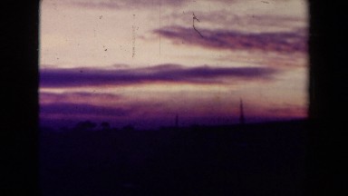 1945: evening sky FRANCE