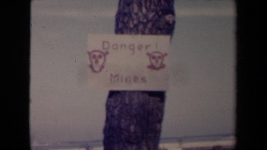 1945: there was tree contains danger board FRANCE