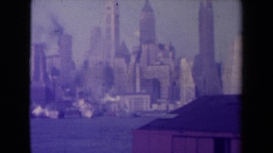 1945: Cityscape in Morning, New York City