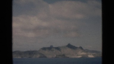 1946: View of Island Across Sea in Aden Yemen