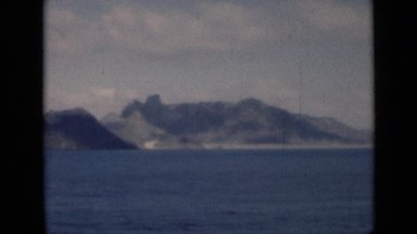 1946: Blue Ocean at Mountain Rocks Aden Yemen