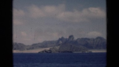 1946: Beautiful Blue Body of Water Set Against Mountainous Background Aden Yemen