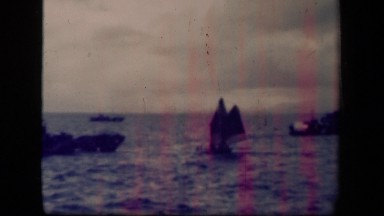 1944: the multiple ships are moving in sea LEYTE GULF PHILIPPINES