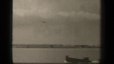 1944: airplane flying in sky LEYTE GULF PHILIPPINES