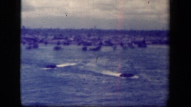 1944: beautiful view of sea LEYTE GULF PHILIPPINES