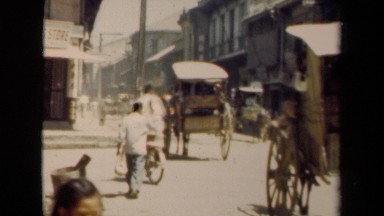 1944: peoples are used to travel in horse cart for speed reach MANILLA