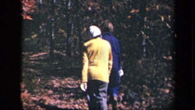 1943: Three Women Stroll Through Autumn Woods on Skyline Drive Virginia