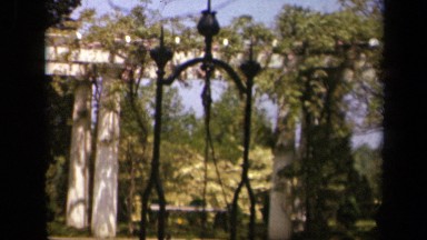 1943: very big entrance to garden with lots of greenery SKYLINE DRIVE VIRGINIA
