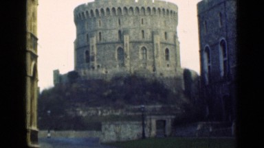 1946: London's Old Building with Flag