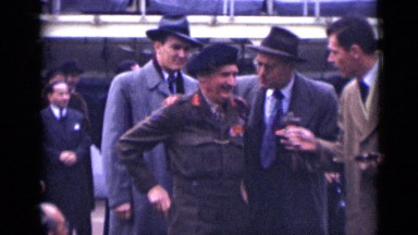 1952: Bunch of Officials Walking in San Diego