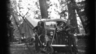 1937: young boys taking aim BEND OREGON