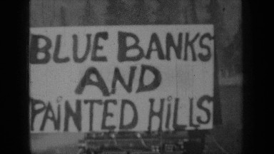 1937: board is located at front wall of house it represent content. BEND OREGON