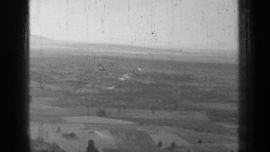 1937: widespread grassland showing mountain,trees and sky BEND OREGON