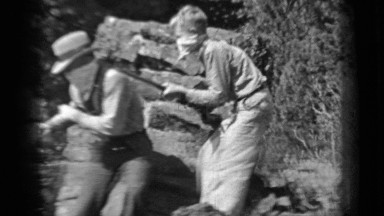 1937: armed bandits stop car and threaten female passengers on rural road