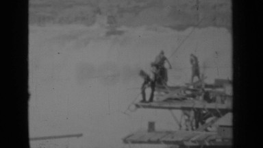 1937: the people were catching fish in water KLAMATH CALIFORNIA