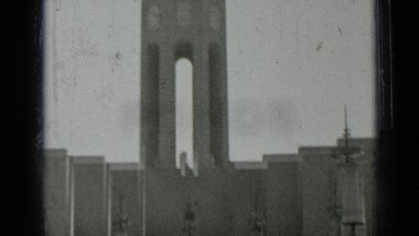 1937: big building located along at countryside. SAN FRANCISCO