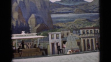 1937: performing dramin artificial city SAN FRANCISCO