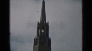 1937: garden monument with waterfall and reflecting pool and base SAN FRANCISCO