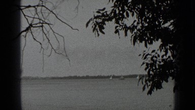 1939: black and white scene of river from land CLEAR LAKE CALIFORNIA