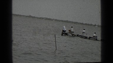 1939: friends fish off dock and go canoeing CLEAR LAKE CALIFORNIA