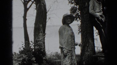 1939: two girls are enjoying their vacation in some place peacefully CLEAR LAKE