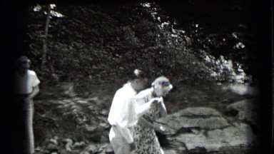 1939: the woman was crossing water and then walking CLEAR LAKE CALIFORNIA
