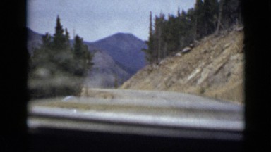 1939: the car is going on banks of mountain COLORADO