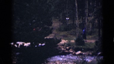 1939: person being observed walking through nature trail COLORADO