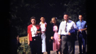 1939: the group of people walking on road COLORADO